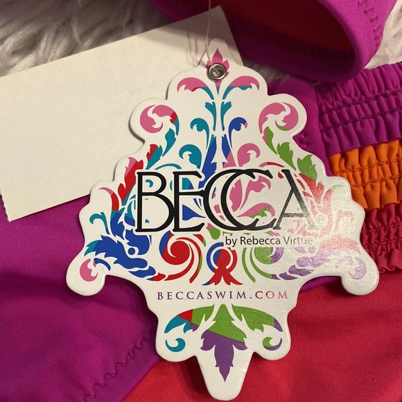 BECCA Two piece swim top is medium brand new with tags and bottom is large - Picture 14 of 16